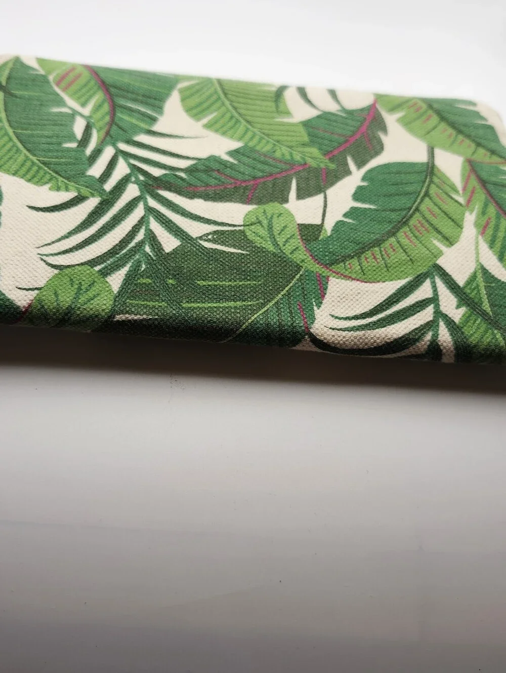 Green Tropical Leaf Envelope Clutch - Women's Bag